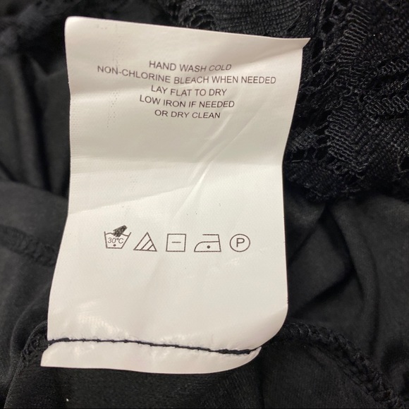 MOTHERHOOD Black Lace Belted Dress w/Plunging Back - Picture 12 of 12